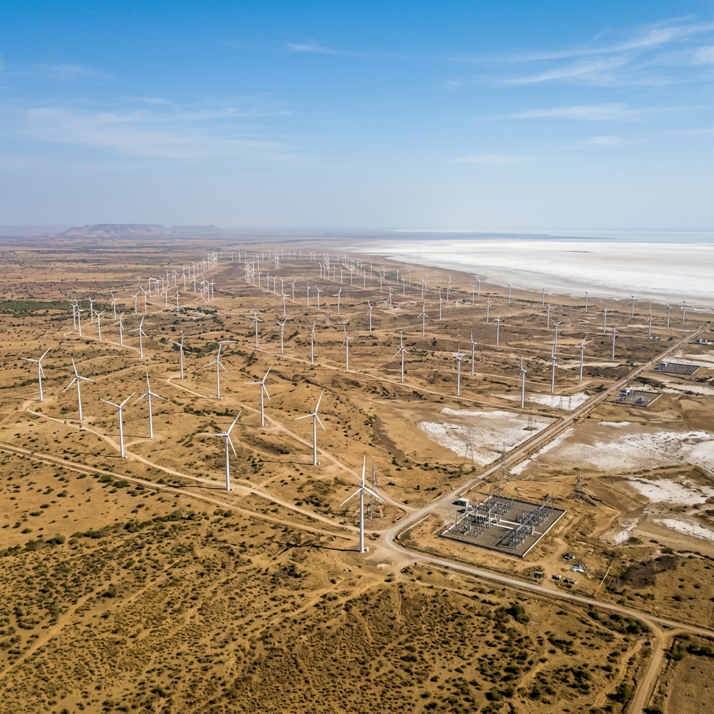 Kutch Wind Energy Farm, Gujarat